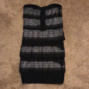 Lace designed bodycon dress